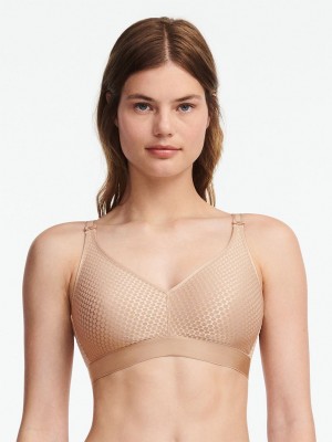 Beige Brown Chantelle C Magnifique Nouveau Wirefree Women Bras | AYR44100CP