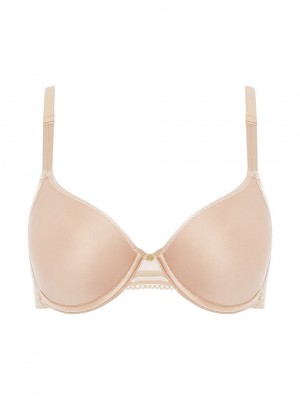 Beige Rose Chantelle C Jolie Comfort Convertible Women T-Shirt Bra | VIL315ES
