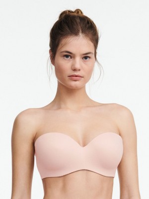 Beige Rose Chantelle Norah Comfort Strapless Convertible Women Bras | JNM493VX