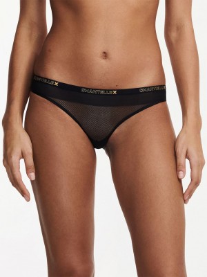 Black Chantelle Xpose Women Briefs | TUC4642AG