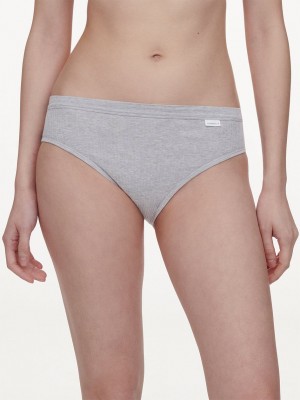 Grey Chantelle Cotton Comfort Hi-Cut Women Briefs | ZMI8038IJ