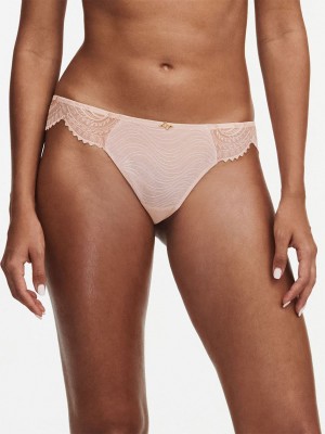Pink Chantelle Mystic Dream Lace Women Thong Panty | MXB2654YK