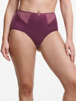 Purple Chantelle Graphic Support Smoothing Full Women Briefs | EJE4235QJ