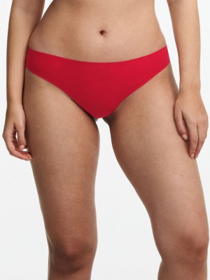 Red Chantelle SoftStretch Women Thong Panty | TRE3924KO