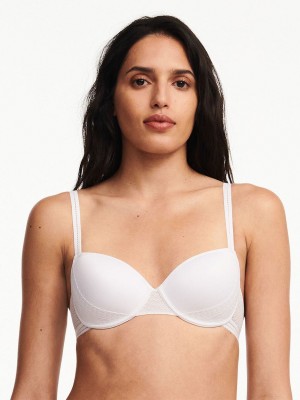 White Chantelle Sofie Custom Fit Demi Women T-Shirt Bra | PKY914JN