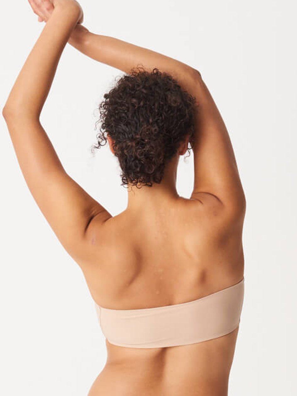 Beige Brown Chantelle SoftStretch Padded Bandeau Women Bras | STY464AN