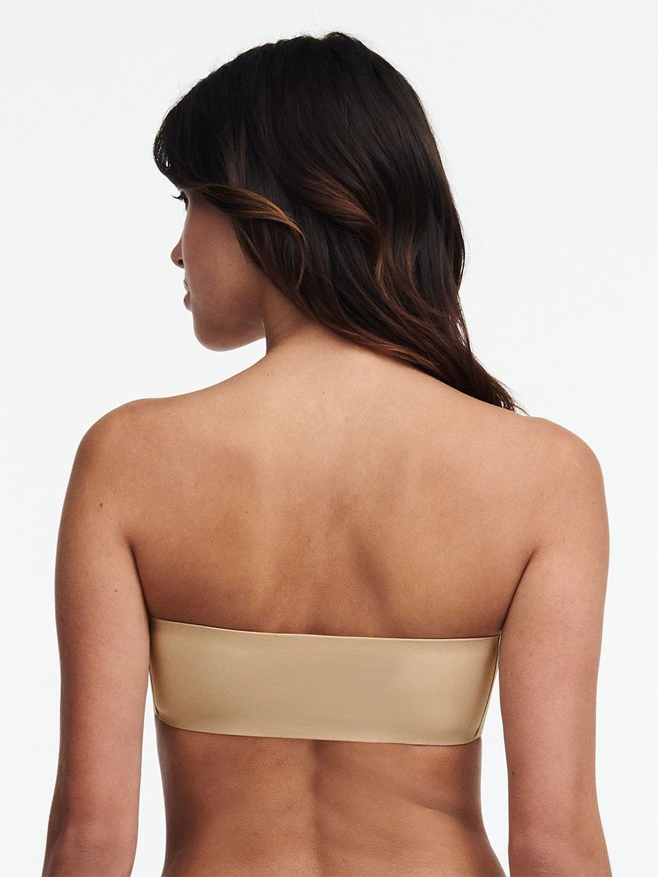 Beige Brown Chantelle SoftStretch Padded Bandeau Women Bras | STY464AN