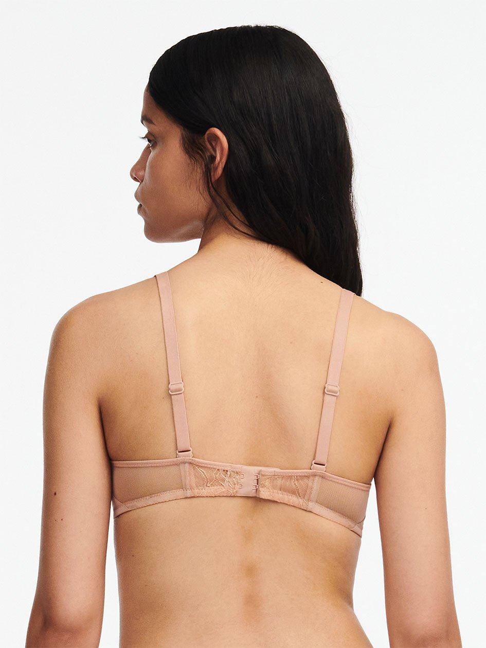 Beige Chantelle Xtravagant Lace Lightly Lined Bandeau Women Bras | JAU8931YA