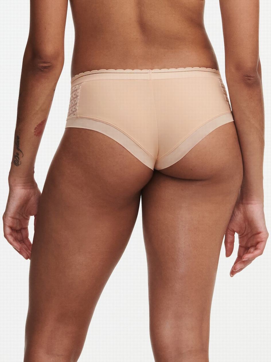 Beige Pink Chantelle Monogram Women Hipster Panty | YAC3540HO