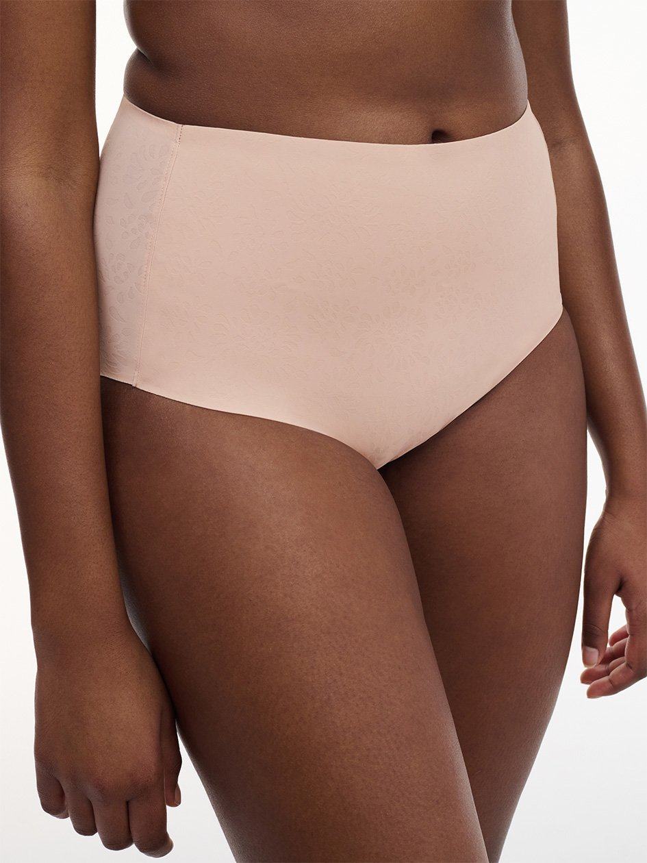 Beige Rose Chantelle Comfort Chic High Waist Support Women Briefs | BTN4429IQ