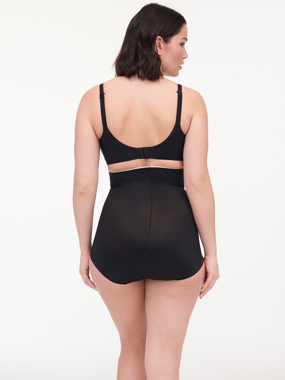 Black Chantelle Basic Shaping High Waist Women Briefs | LAO2327YL