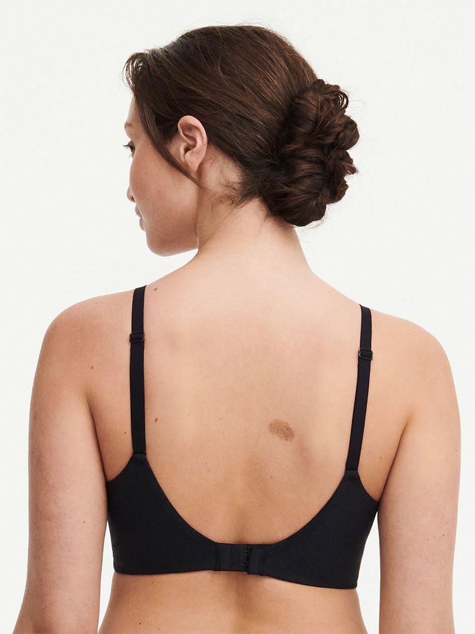 Black Chantelle Comfort Chic Back Smoothing Full Support Wireless Women Bras | KEW5221TB