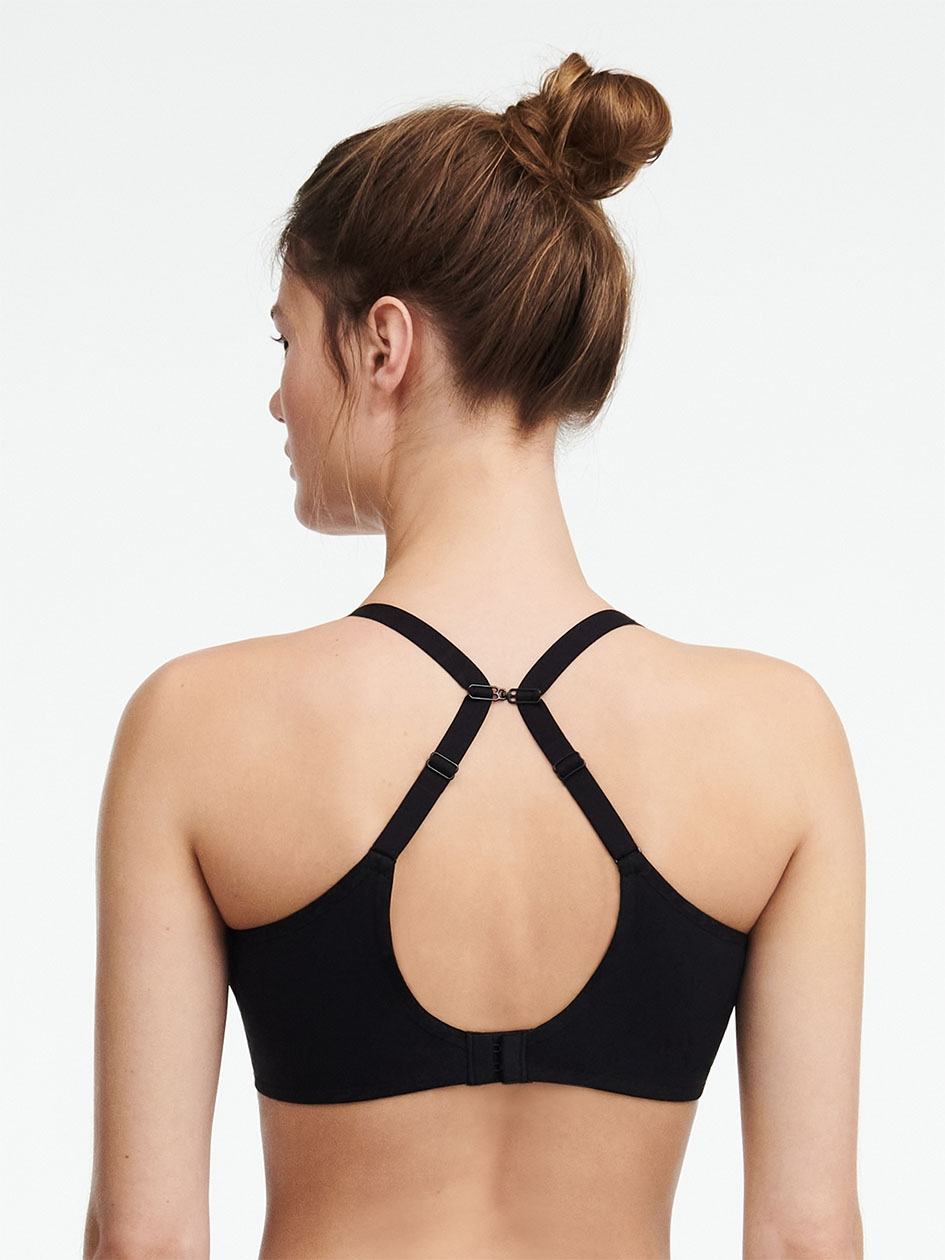 Black Chantelle Comfort Chic Full Coverage Custom Fit Women Bras | KSC1411US