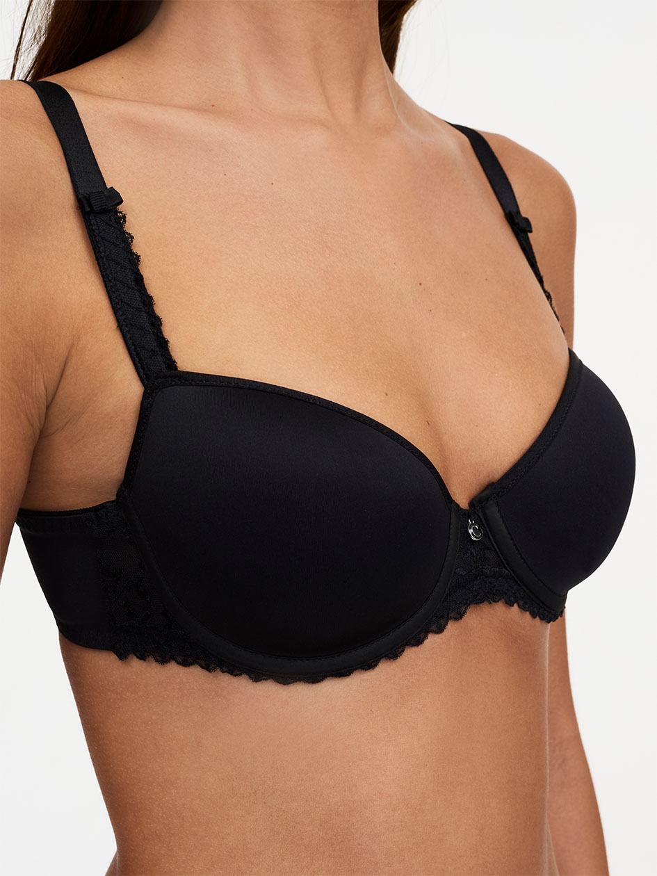 Black Chantelle Every Curve Demi Memory Foam Women Bras | PWX412CP