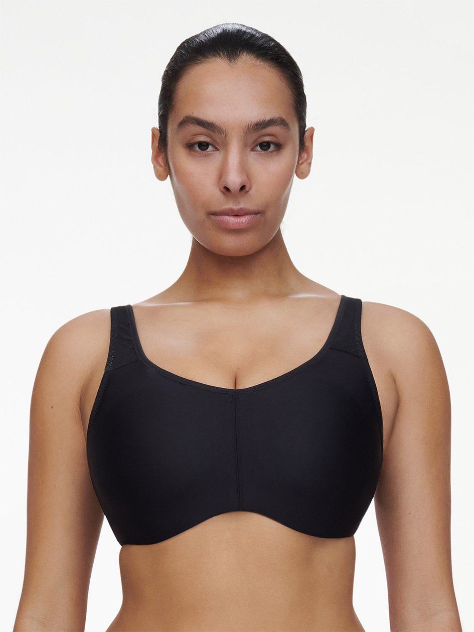Black Chantelle Everyday High-Support Sport Women Bra | JXV2698IZ