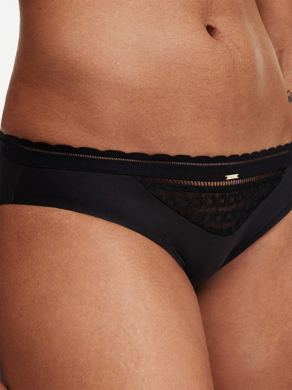 Black Chantelle Monogram Women Bikini Bottoms | ZVG7869VR