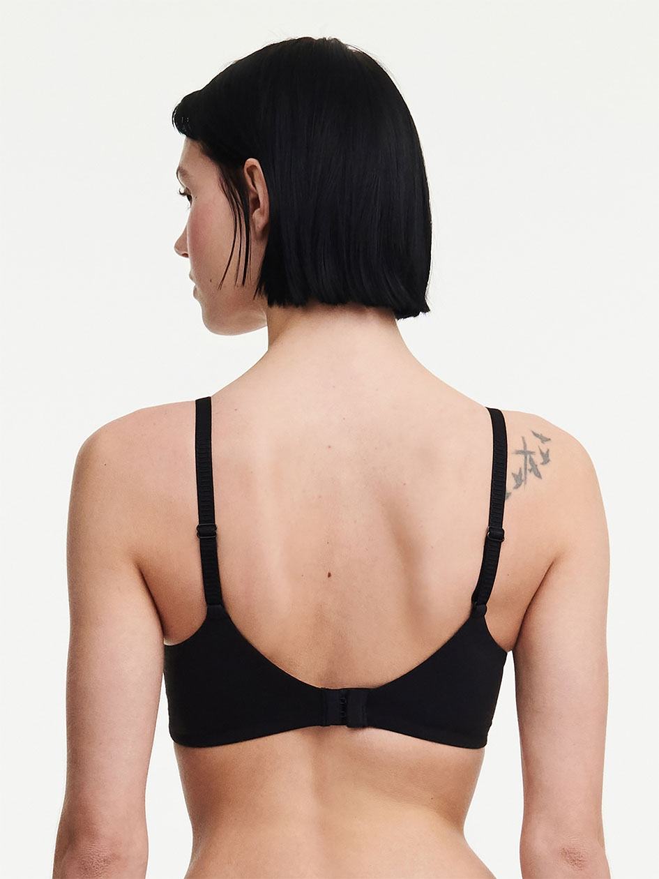 Black Chantelle Naya Lace Wireless Women Unlined Bra | PQG3766MU