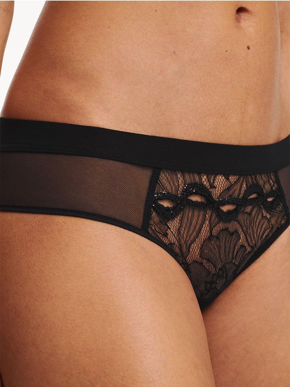 Black Chantelle Xtravagant Lace Women Hipster Panty | IPE9551SD