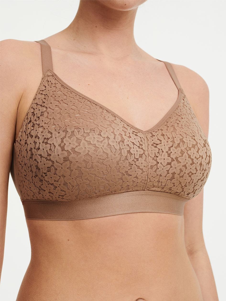 Coffee Chantelle Norah Comfort Supportive Wirefree Women Bras | CZV696IF