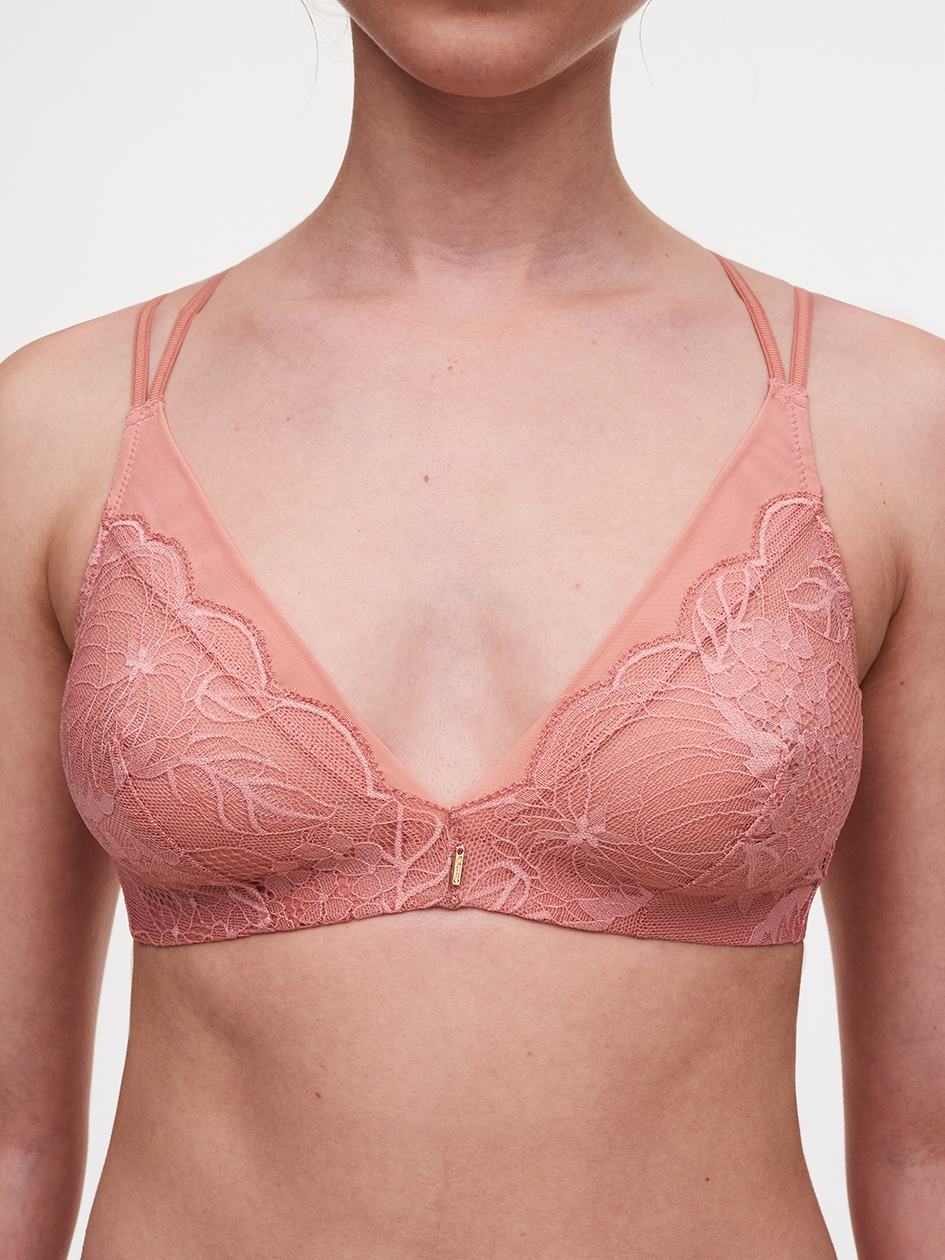 Coral Chantelle Midnight Flowers Wireless Women Bras | PWS736JL