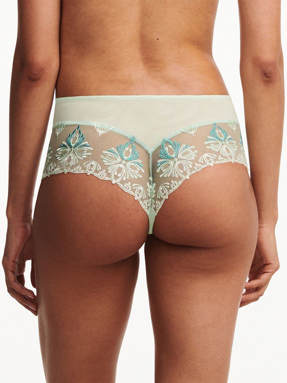 Green Chantelle Champs Elysees Lace Women Hipster Panty | VAP3132ID