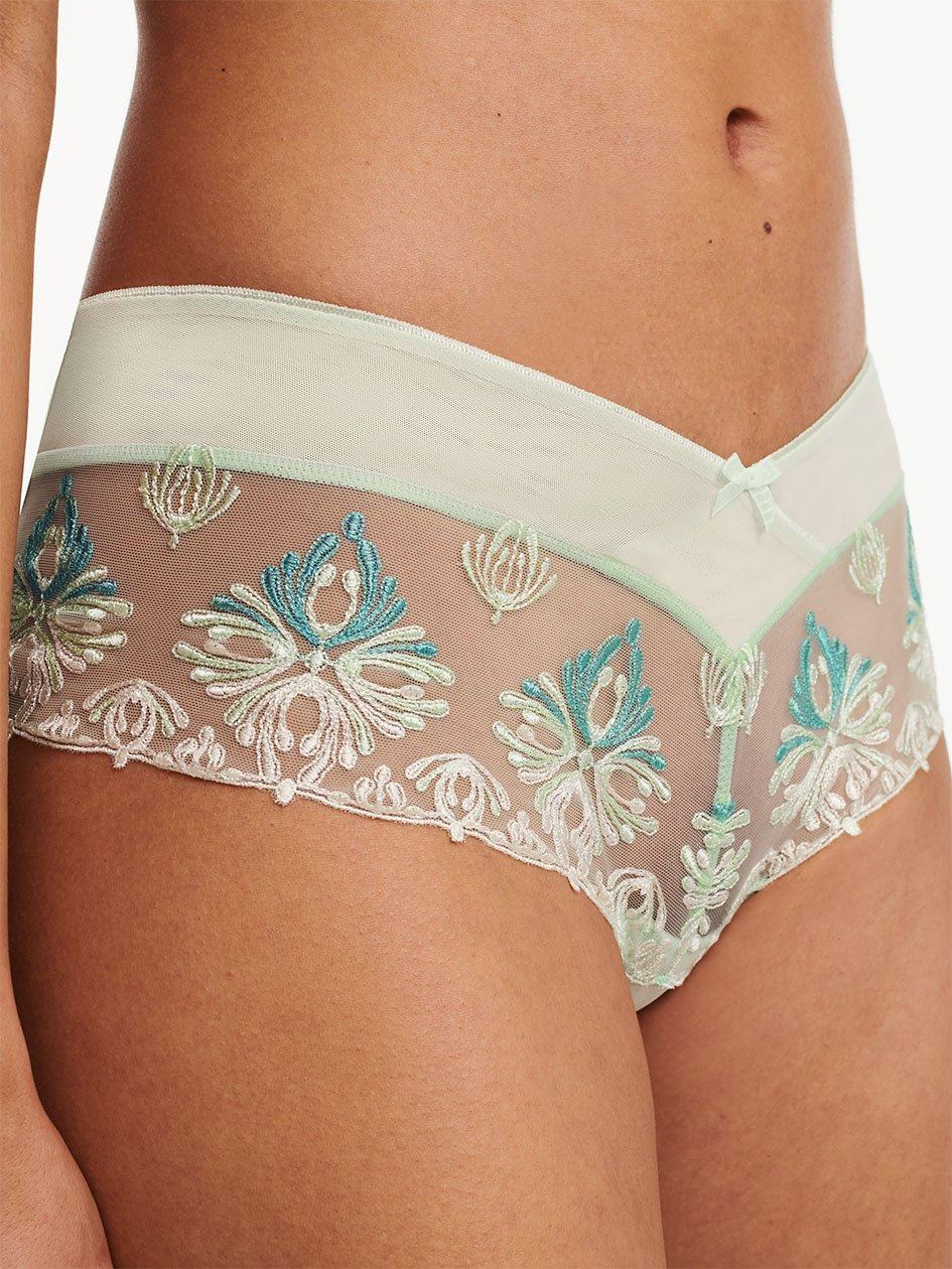 Green Chantelle Champs Elysees Lace Women Hipster Panty | VAP3132ID