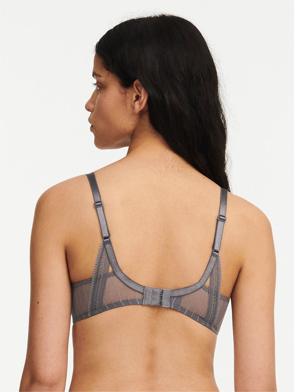 Grey Chantelle Maddie Plunge Women T-Shirt Bra | SJT702JQ