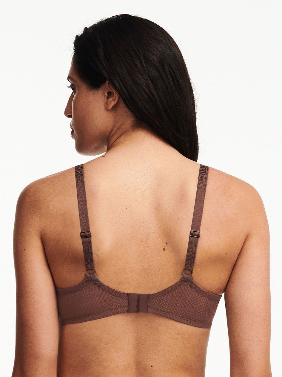 Leopard Chantelle Fleurs Plunging Women T-Shirt Bra | EDI169LR