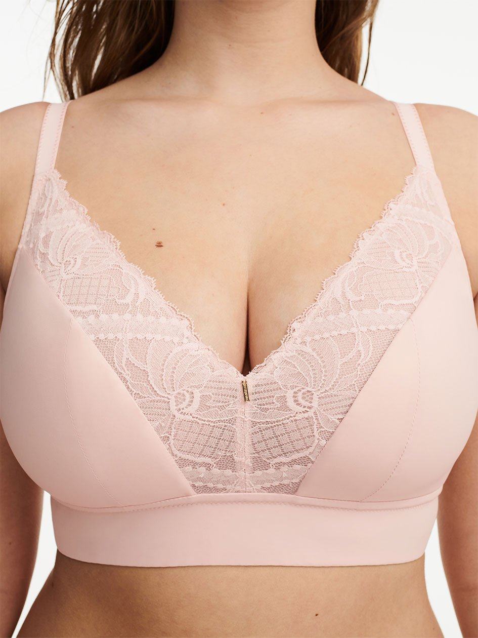 Pink Chantelle Orangerie Dream Wireless Women Bras | XPJ119FO