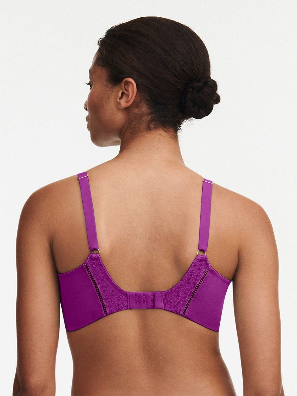 Purple Chantelle Monogram Plunge Women Unlined Bra | OLY7461GB