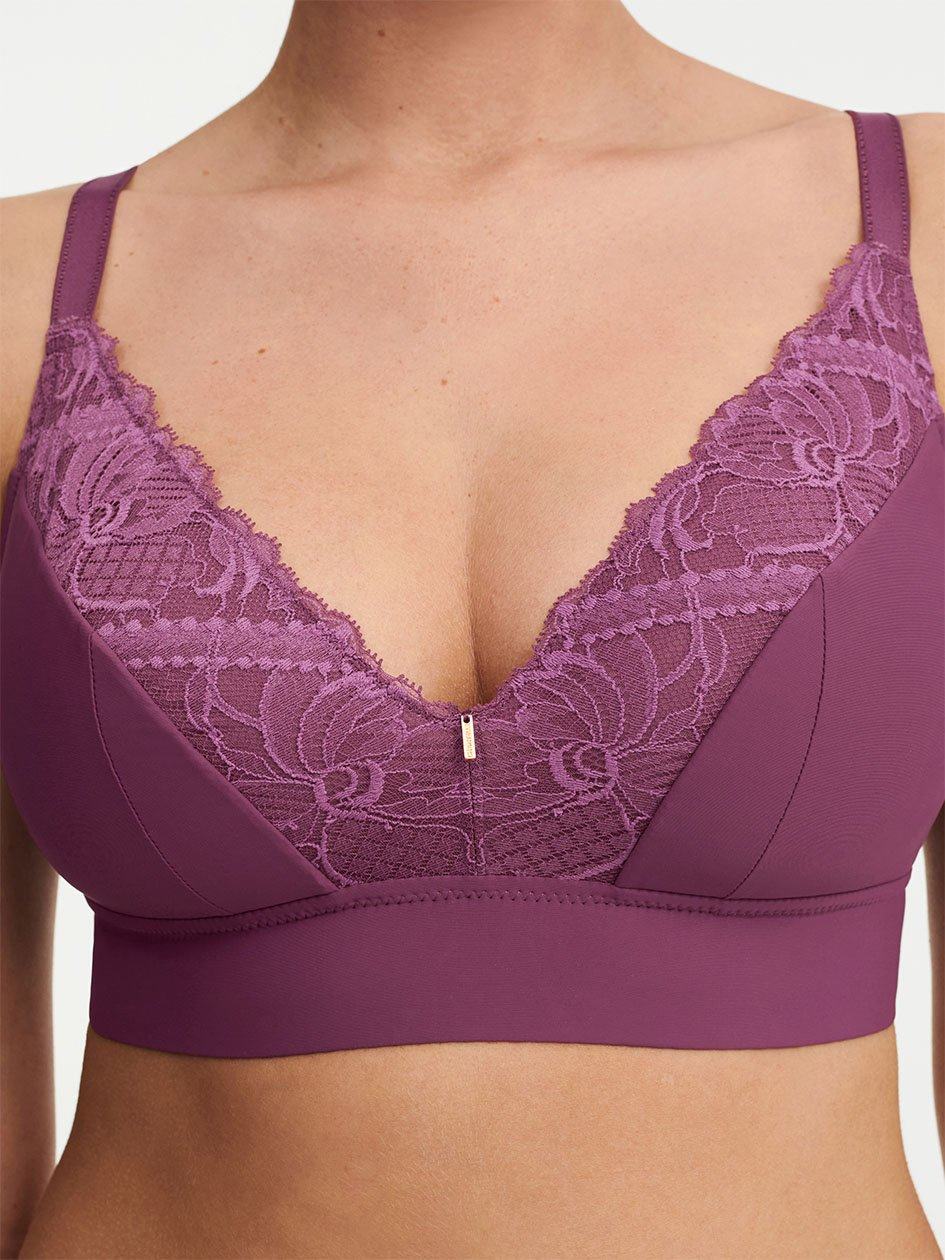 Purple Chantelle Orangerie Dream Wireless Women Bras | FRN273NB