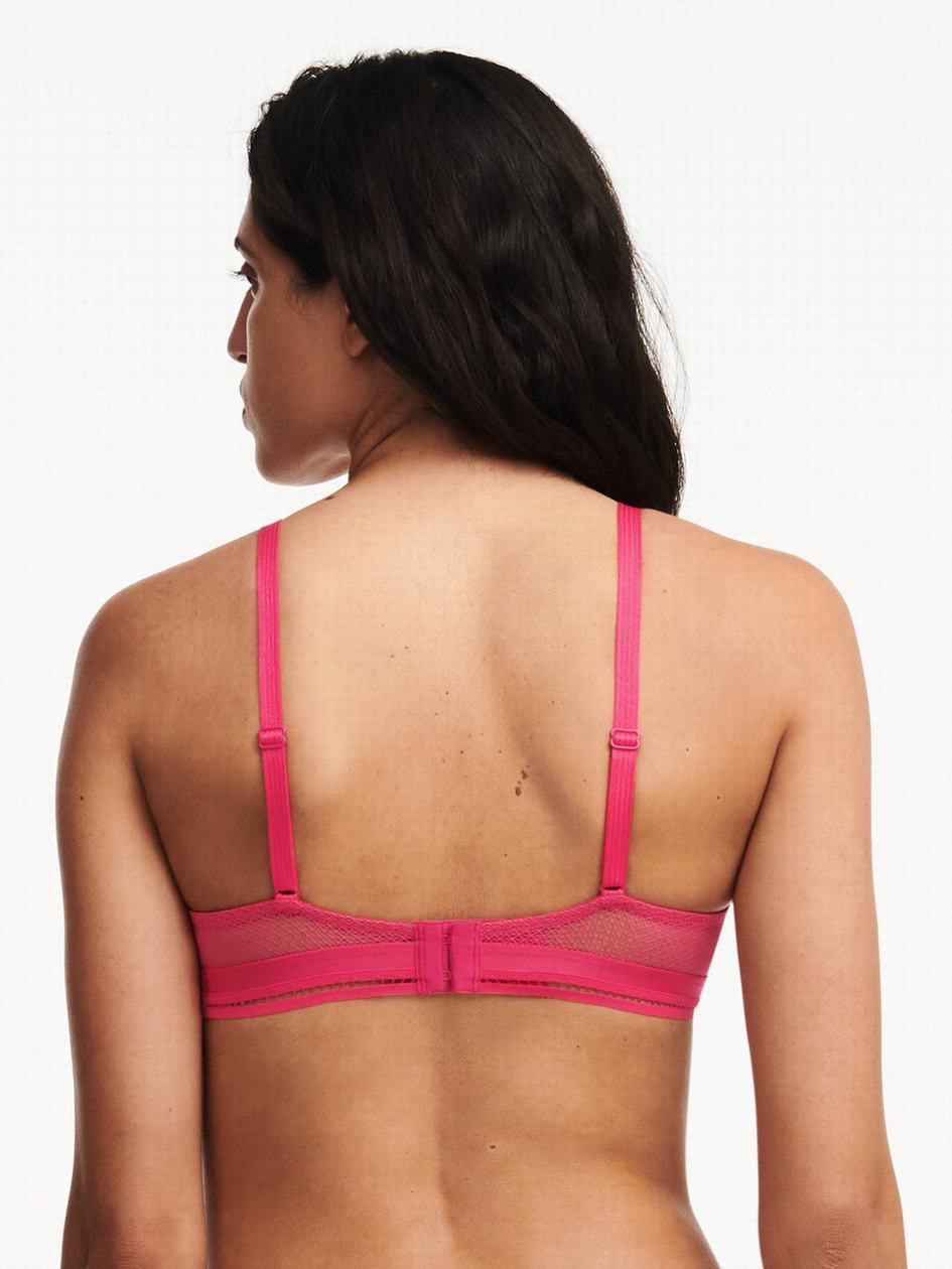 Red Chantelle Olivia Wireless Women Bras | QLX4552IZ