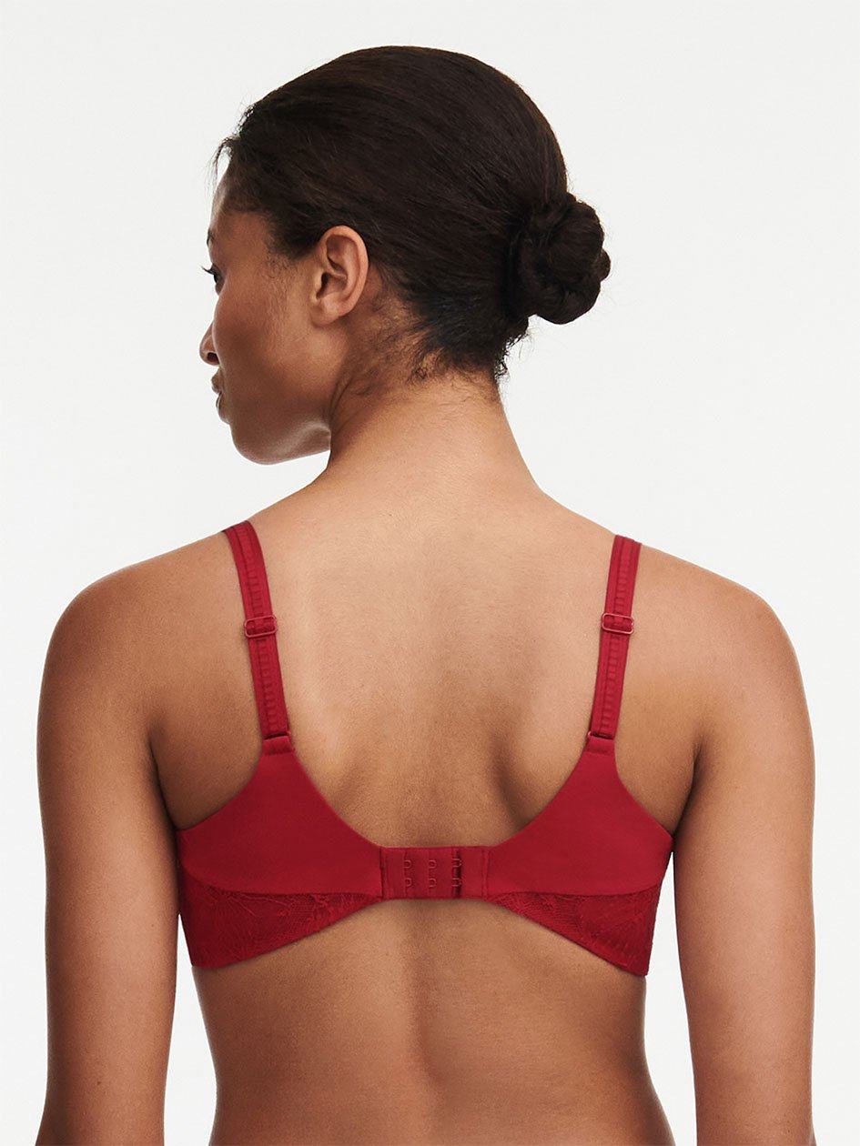 Red Chantelle Orchids Plunge Women Unlined Bra | BVT6918AX