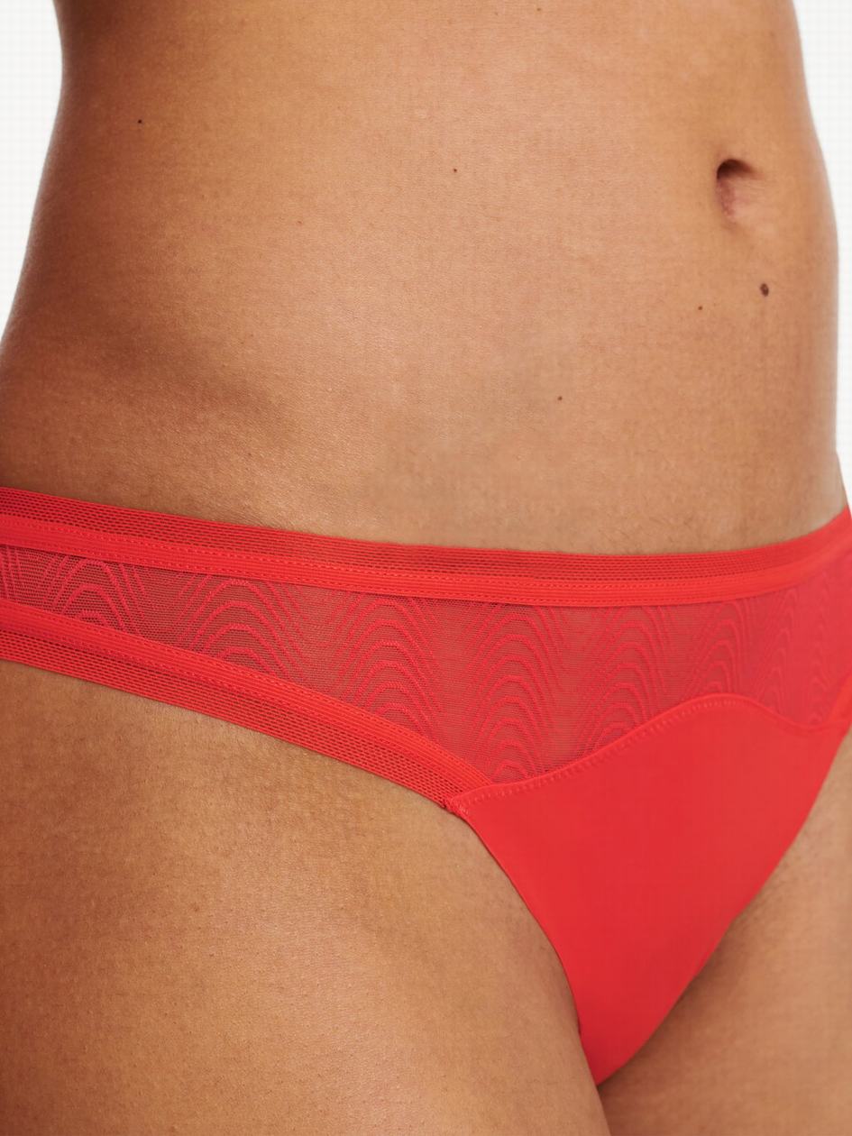 Red Chantelle Romane Women Thong Panty | ZLT4344BS