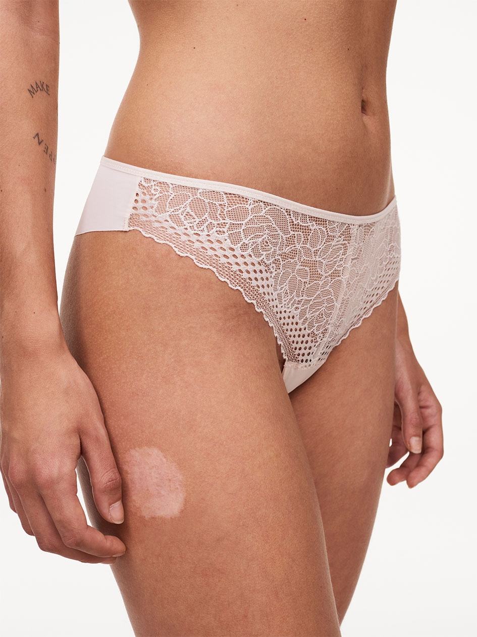 White Chantelle Pila Women Thong Panty | VWO5573FI