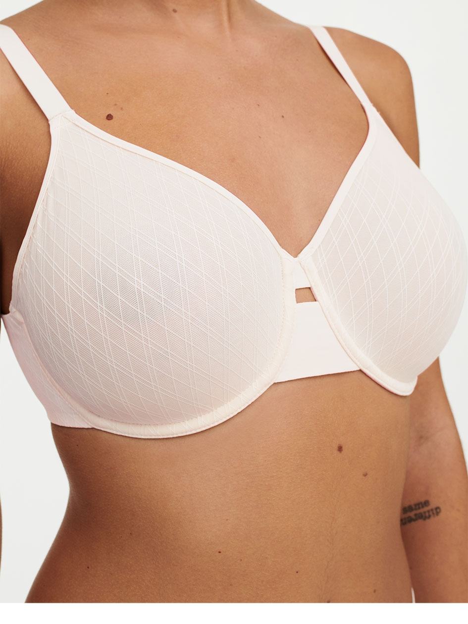 White Chantelle Smooth Lines Back Smoothing Minimizer Women Bras | TIM7599XX