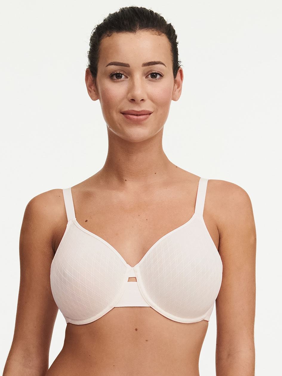 White Chantelle Smooth Lines Back Smoothing Minimizer Women Bras | TIM7599XX